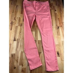 Level 99 Watermelon Janice Mid Rise Skinny Jeans Stretch Jegging Size 31 *Flaw